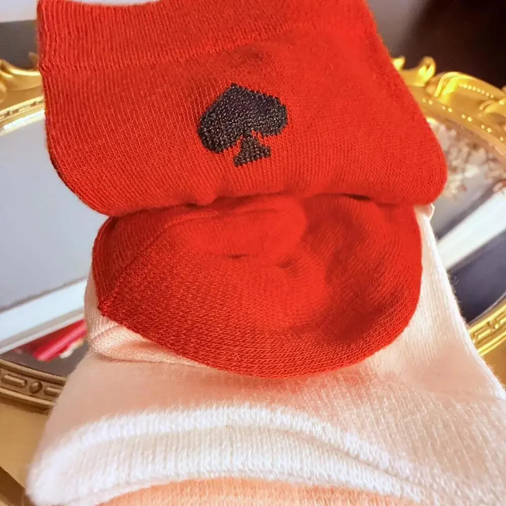 Kate Spade New York Cupid Heart Crew Socks 3 Pack One Size NWT